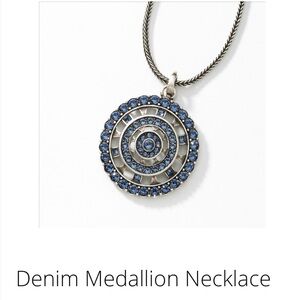 Touchstone Denim Medallion necklace